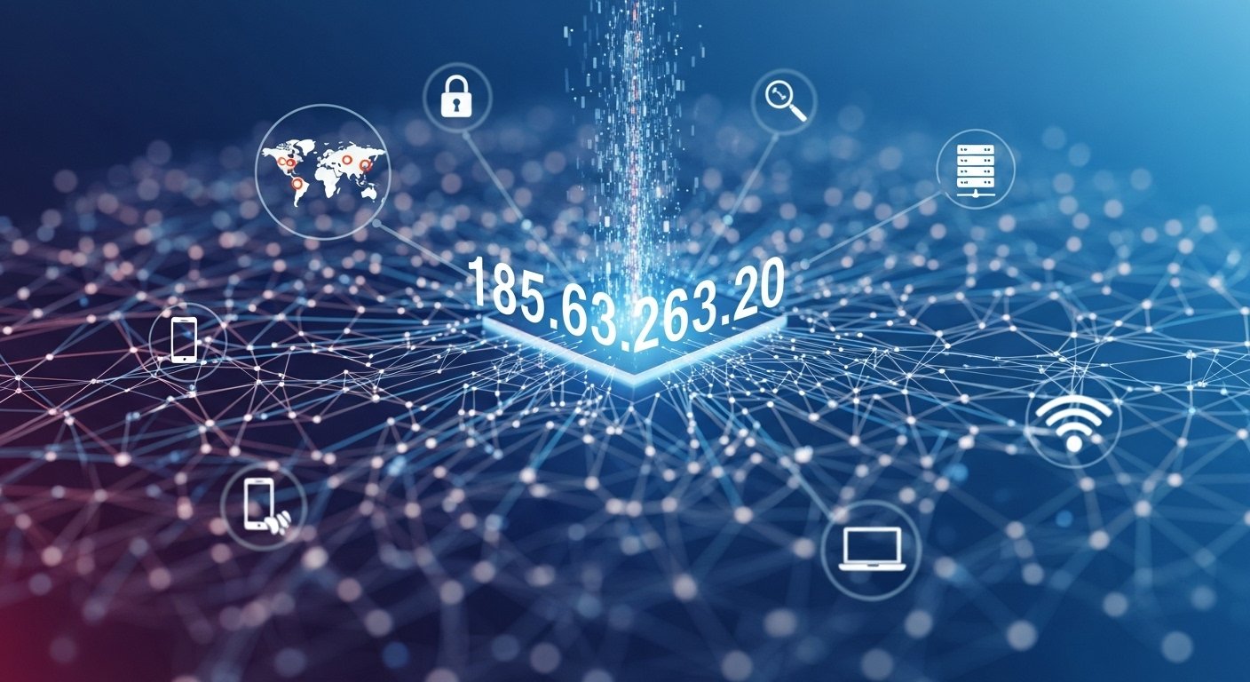digital server interface showing 185.63.263.20 IP