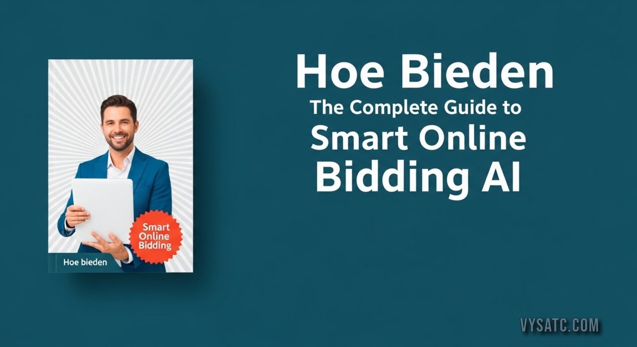 Illustration explaining hoe bieden process in online bidding platforms